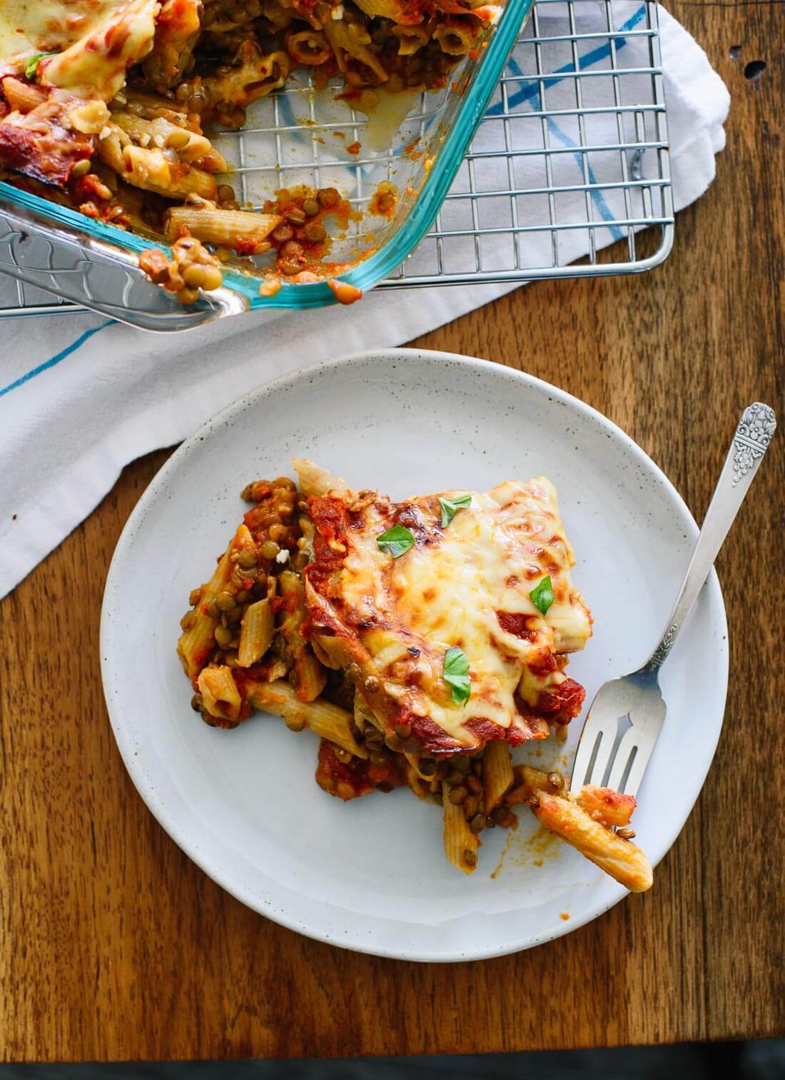 Lentil Baked Ziti
