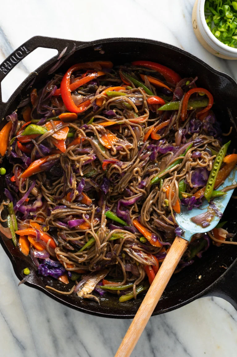 Veggie Teriyaki Stir-Fry with Noodles
