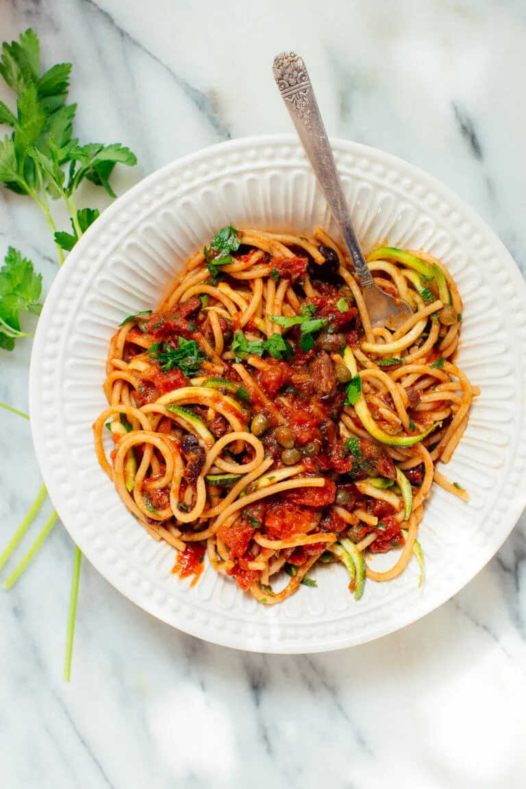 Vegan Spaghetti alla Puttanesca
