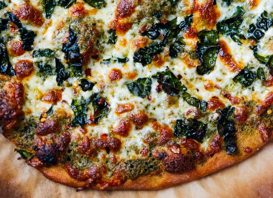 Kale Pesto Pizza