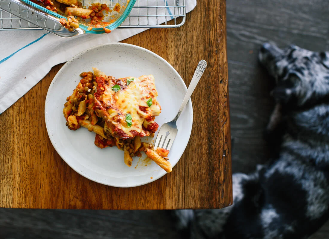 Lentil Baked Ziti