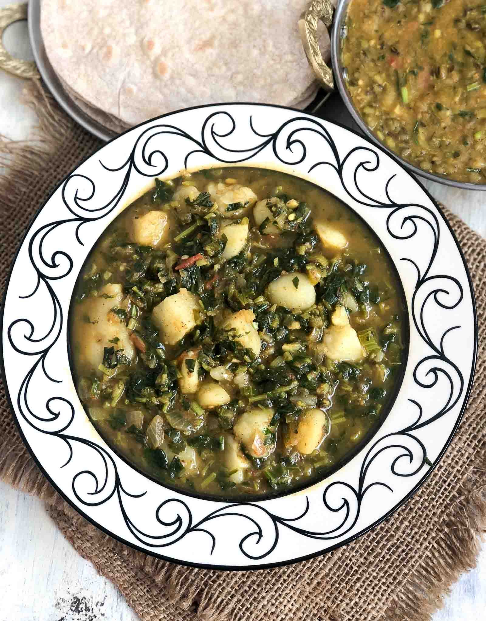 Aloo Methi with Gravy