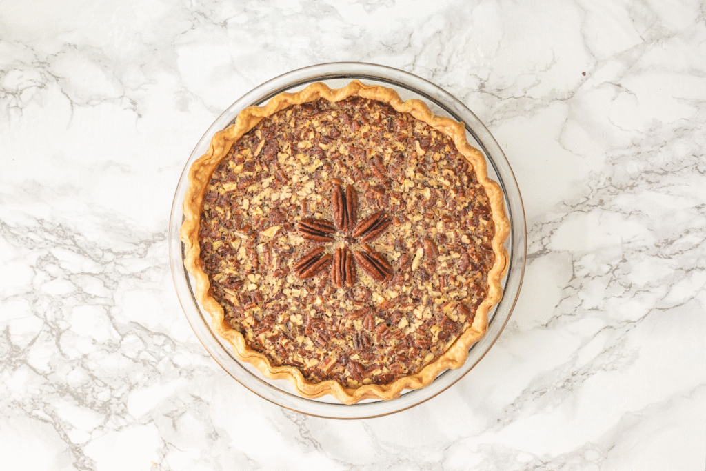 Eggless Pecan Pie