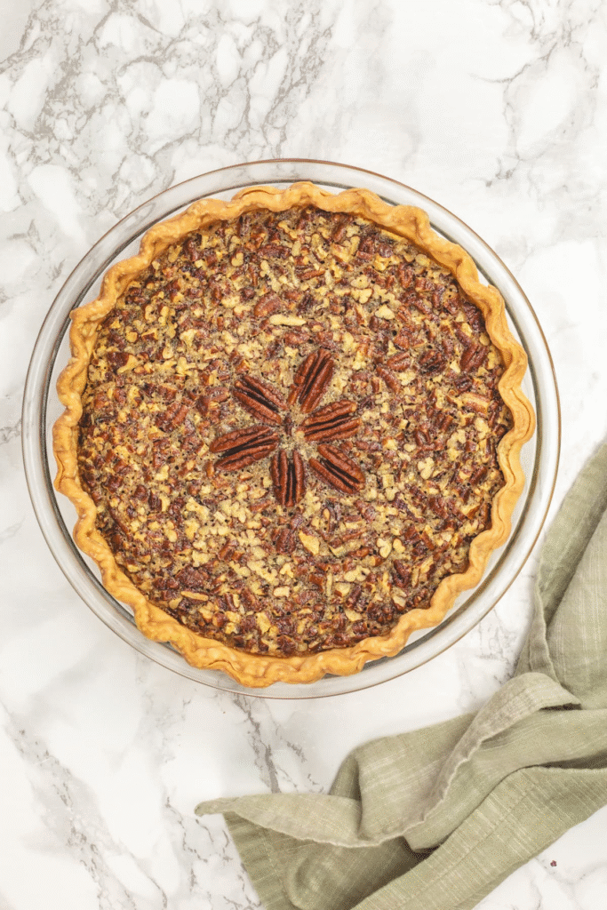 Eggless Pecan Pie