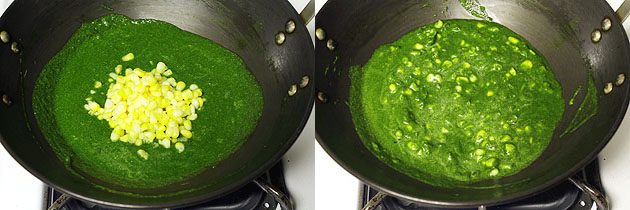 Corn Palak