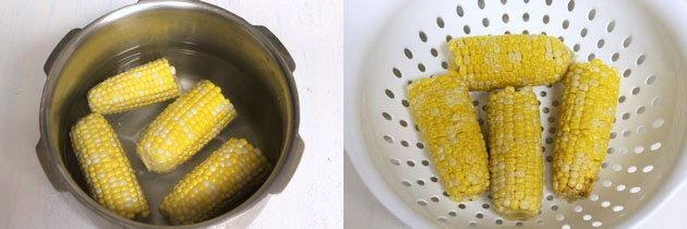 Sweet corn veg soup