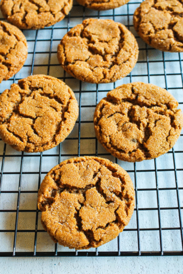 Eggless Molasses Cookies