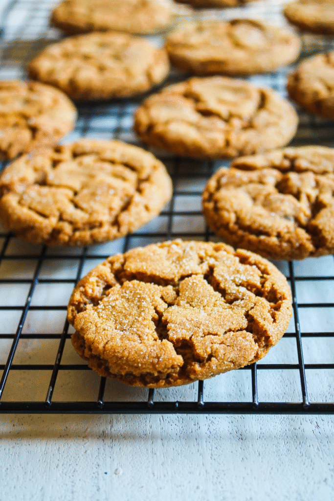 Eggless Molasses Cookies